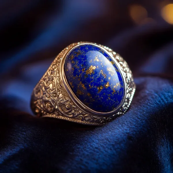 bague en pierre de Lapis Lazuli pour le bien-être en lithothérapie
